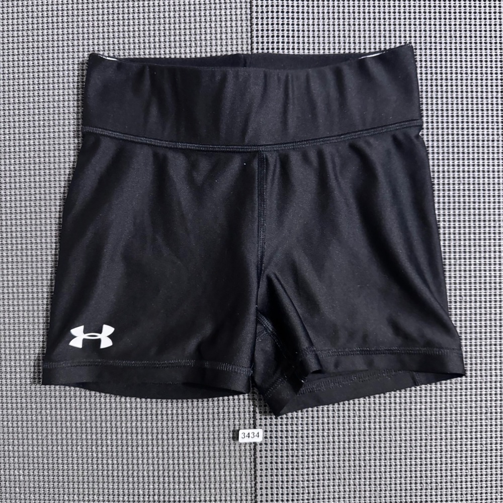 Under Armour Womens HeatGear Compression Shorts Black Size XS